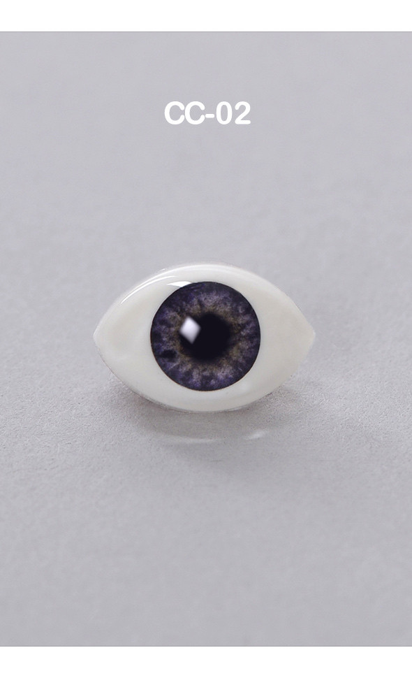 12mm - Optical Crystal Oval Acrylic Eyes (CC02) [N6-2-1]