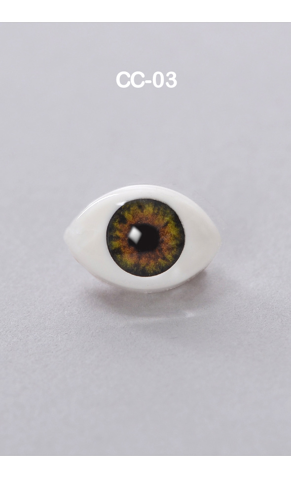 12mm - Optical Crystal Oval Acrylic Eyes (CC03) [N6-2-1]