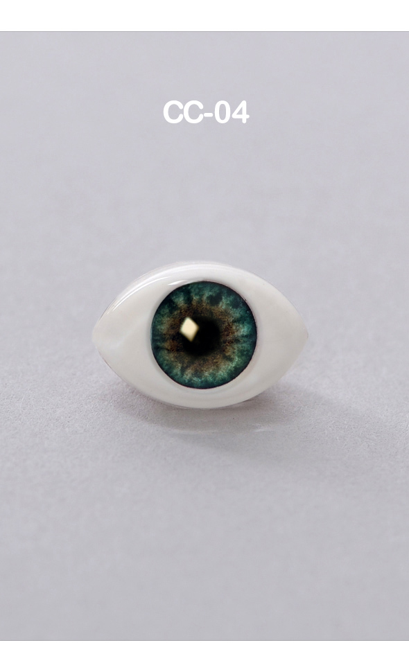 12mm - Optical Crystal Oval Acrylic Eyes (CC04) [N6-2-1]