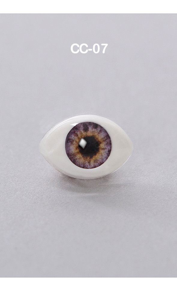 12mm - Optical Crystal Oval Acrylic Eyes (CC07) [N6-2-1]