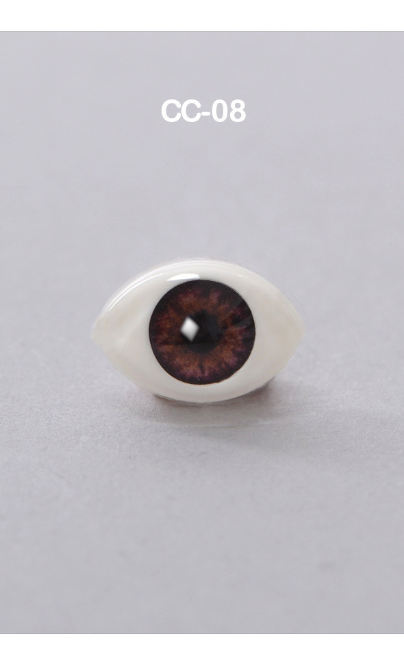 12mm - Optical Crystal Oval Acrylic Eyes (CC08) [N6-2-1]