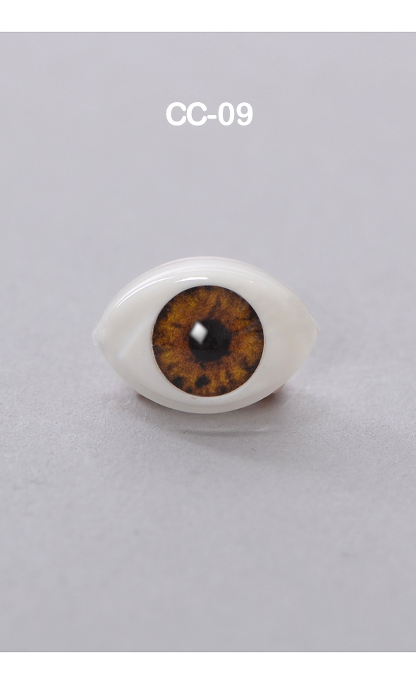 12mm - Optical Crystal Oval Acrylic Eyes (CC09) [N6-2-1]