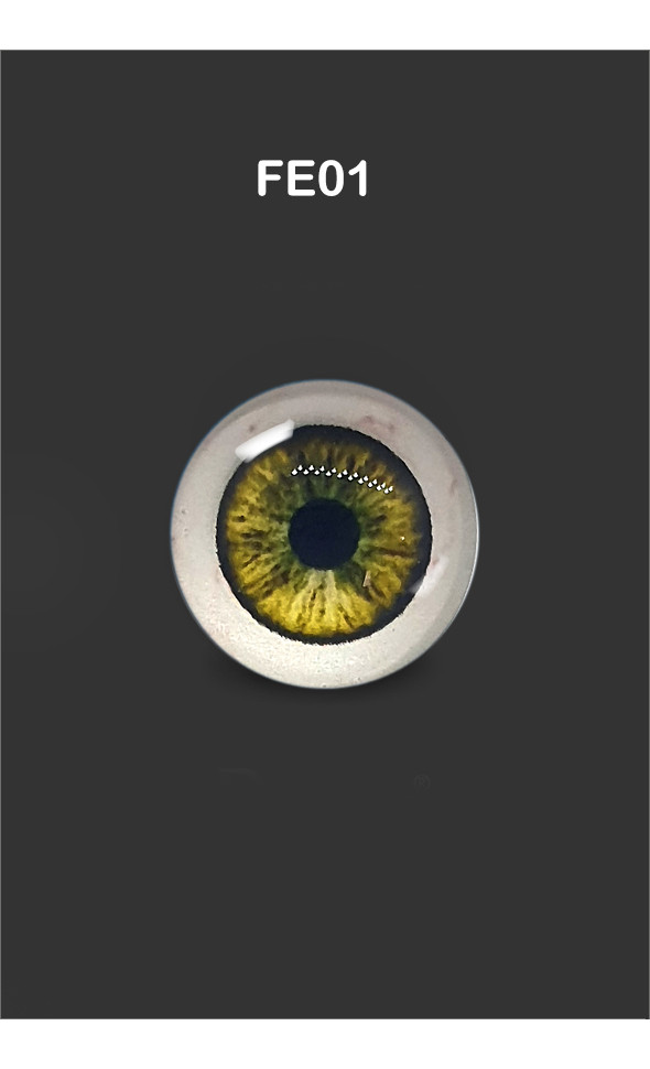 12mm - Omga Flat Round Glass Eyes (FE01)