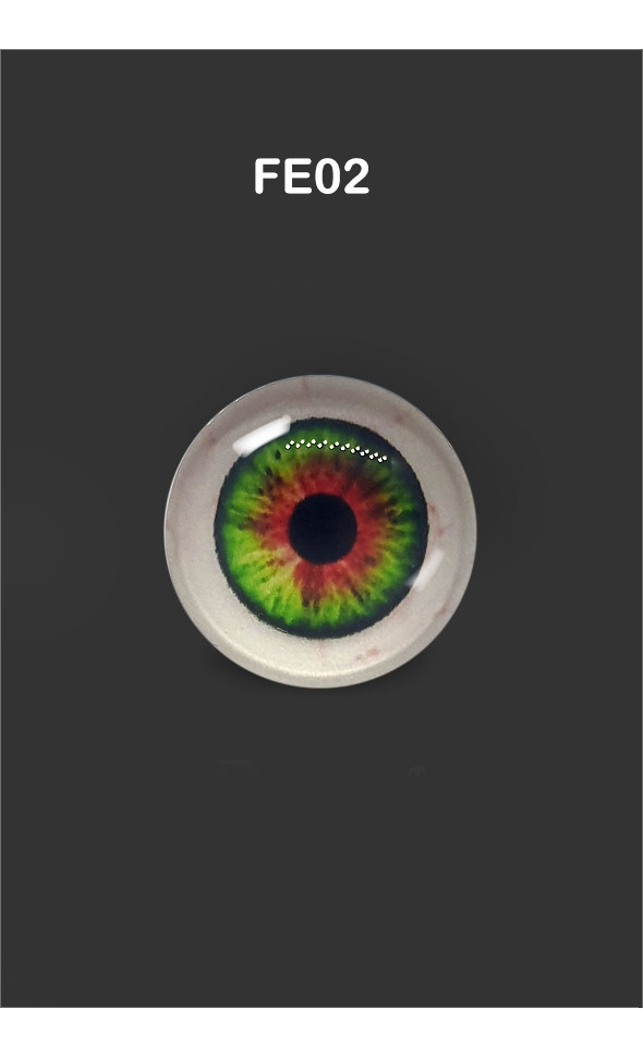 12mm - Omga Flat Round Glass Eyes (FE02)