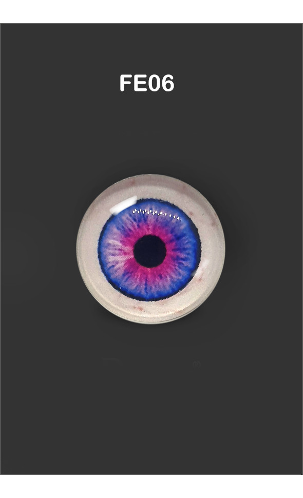 12mm - Omga Flat Round Glass Eyes (FE06)