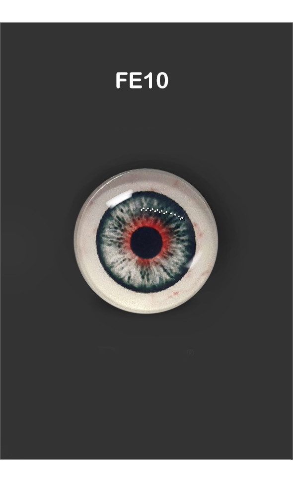 12mm - Omga Flat Round Glass Eyes (FE10)