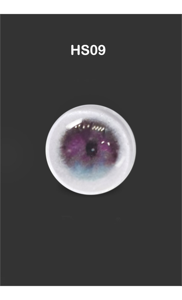12mm Painting Flat Round Glass Eyes (HS09)