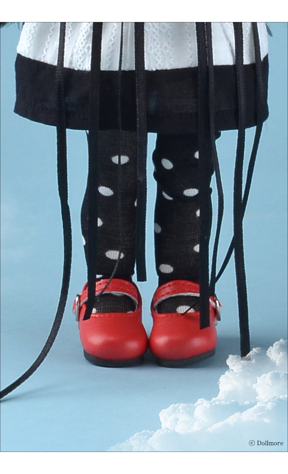 Dear doll - Dot Knee Stocking (Black)