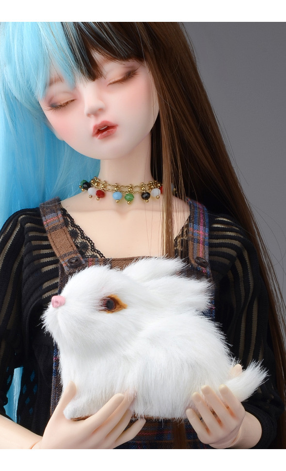 For Doll - Fur Rabbit Doll (Rabbit Doll White)