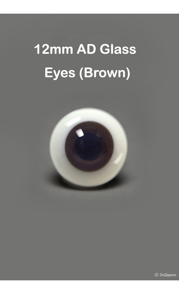 12mm AD Glass Eyes (Brown)
