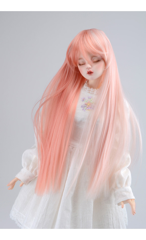 (8-9) Long Sera Straight Wig (Pink)