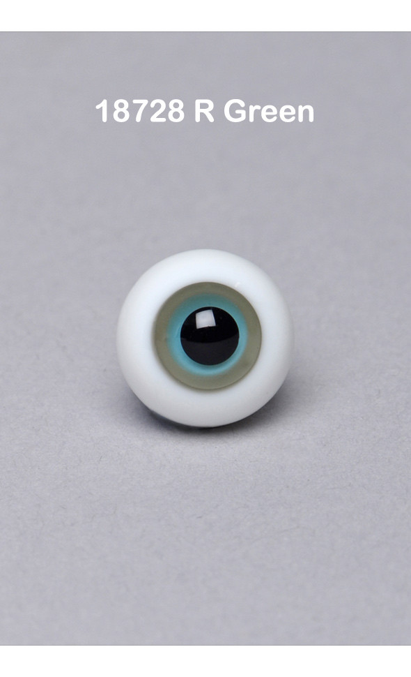 12mm Paperweight Glass Eyes (18728 R Green)