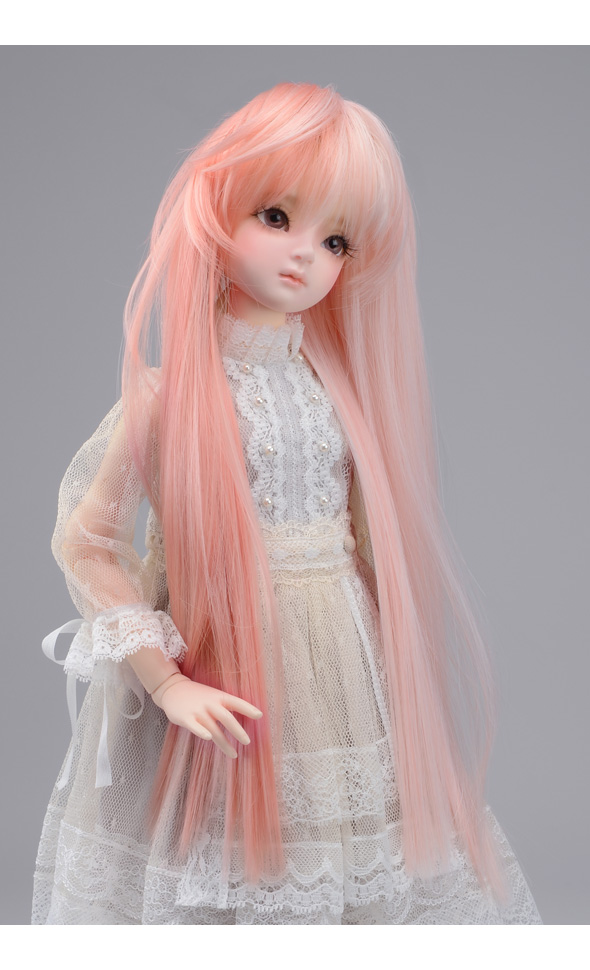 (7-8) Long Sera Straight Wig (Pink)