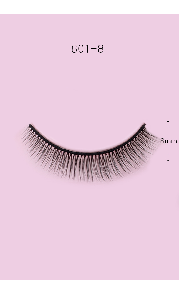 Eyelashes for dolls - 601-8 (Black)