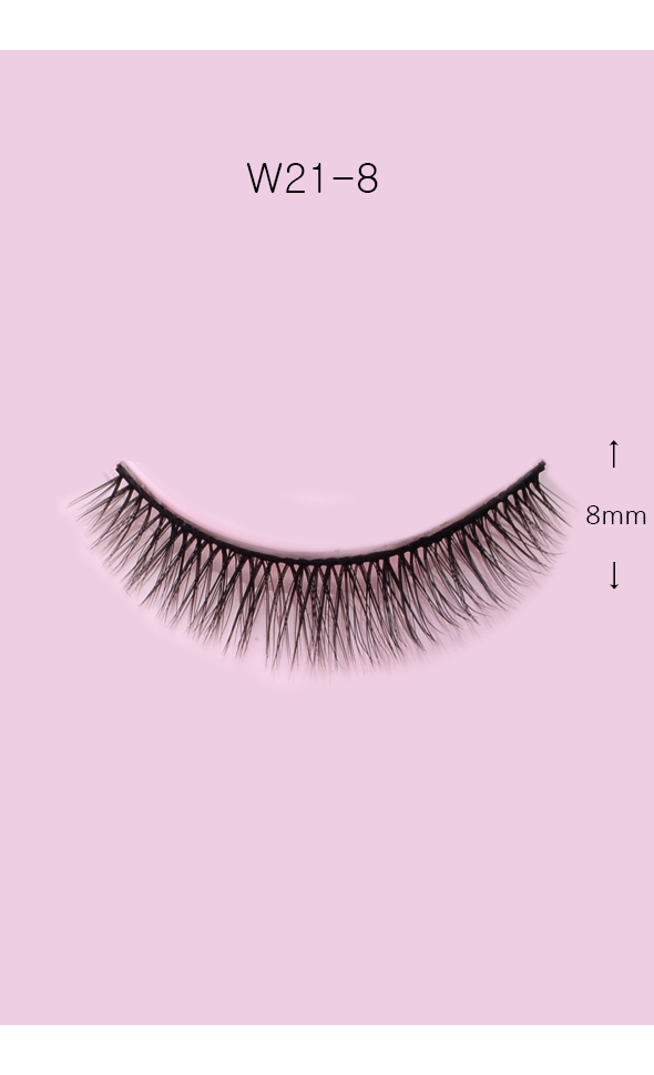 Eyelashes for dolls - W21-8 (Black)