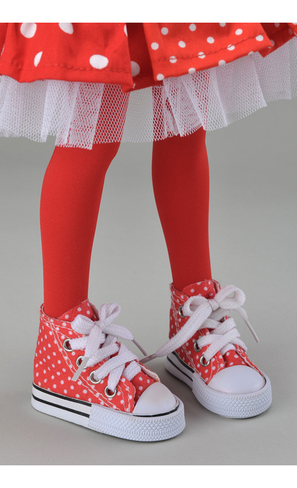 (Damage Sale)MSD - Small Dot Sneakers (Red)