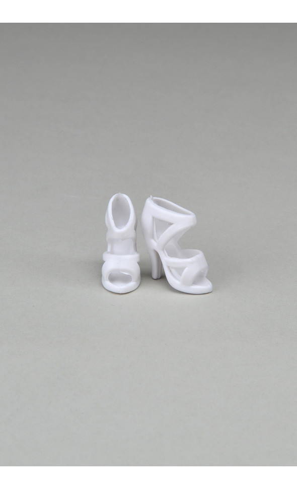 12 Inch Doll SB High Heeled Shoes High heel (White)