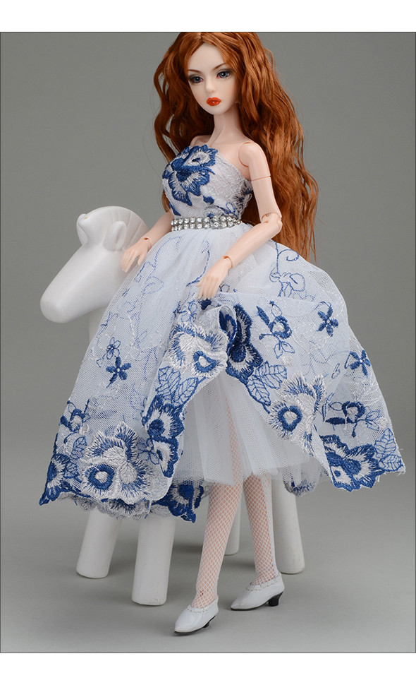 12 inch Size - EBC Dress (Blue and White)