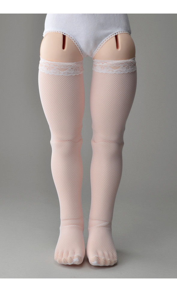 Lusion Doll Size - Net Band stocking(White)[C5-6-3]