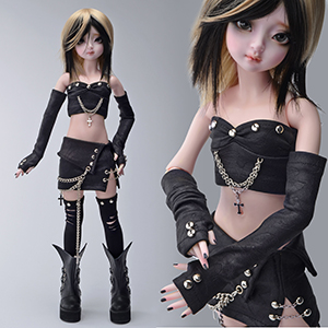 MSD - Amity Mini Skirt Set (Black)