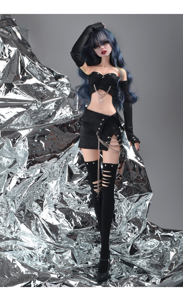 Model F - Amity Mini Skirt Set (Black)