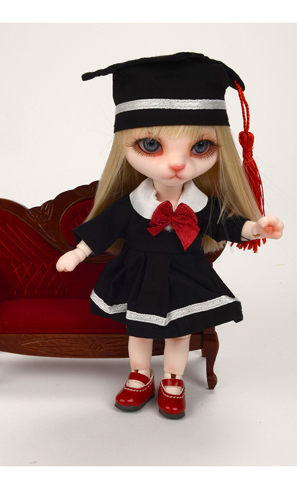 Bebe Doll Size - Graduation Uniform.Set (Black)