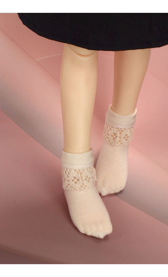 MSD - Lace ET Socks (Ivory) [A9-5-5]