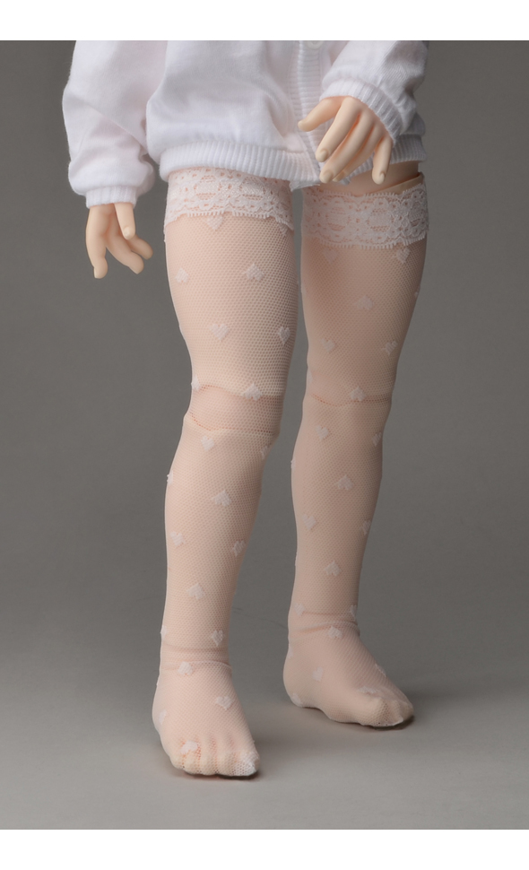 Illua Doll size - My Heart BH Band Stocking (Ivory) [B4-6-1]