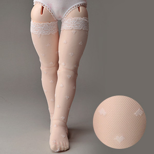 Illua Doll size - My Heart BH Band Stocking (Ivory) [B4-6-1]