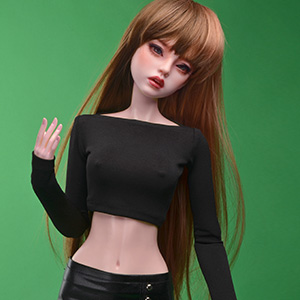 Model F - UM22 Crop T Shirt (Black)