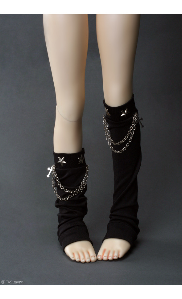 SD - Chain+Star Leg Warmer (Black)