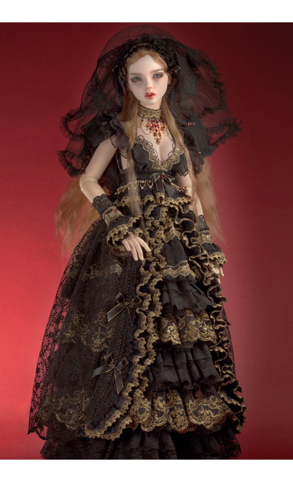 (Limited Costume)Trinity Doll Size - Candle Doll Dress Set(Black) - LE5