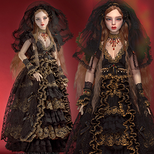 (Limited Costume)Trinity Doll Size - Candle Doll Dress Set(Black) - LE5
