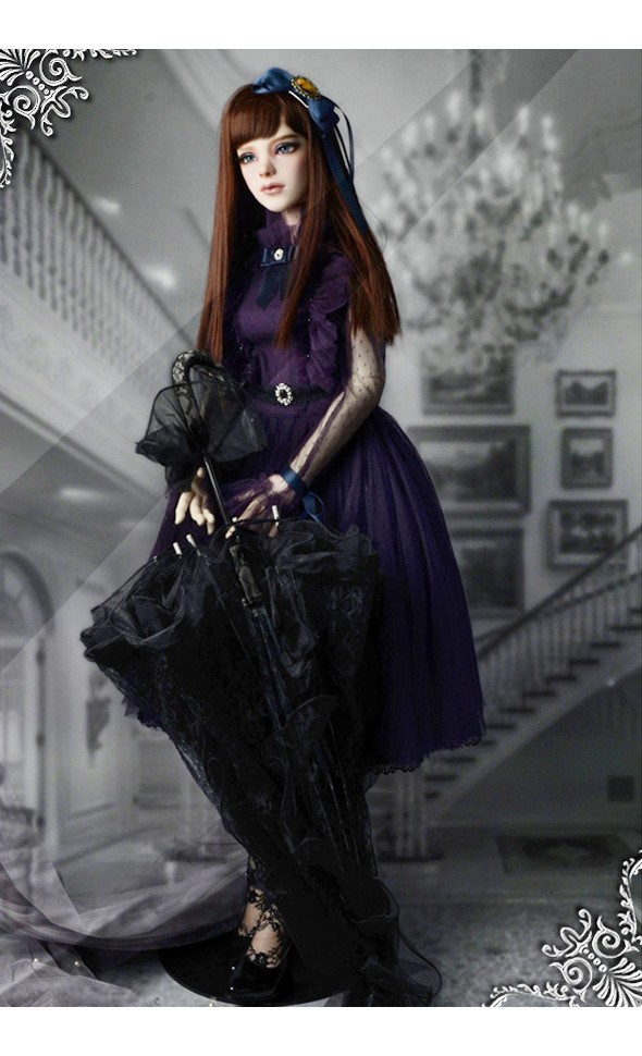 (Limited Costume)Trinity Doll Size - Dark Violet Mirror Dress Set - LE10