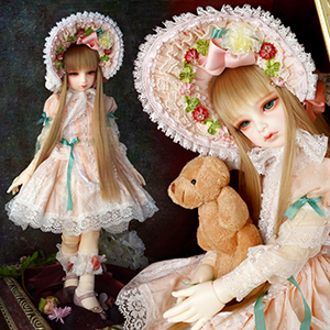 (Limited Costume) Illua Doll Size - Ribbon Candy Dress Set (Pink) - LE10