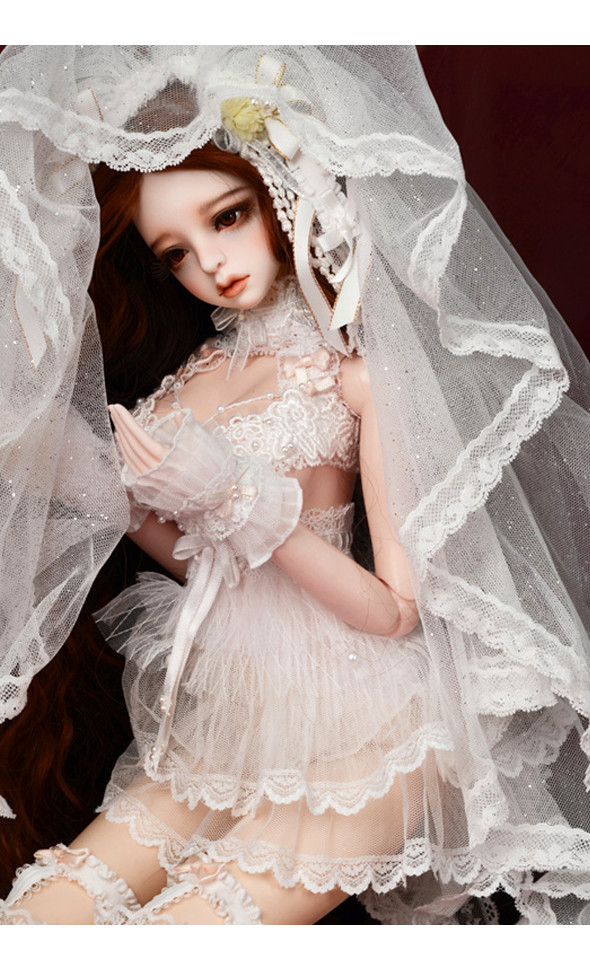 (Limited Clothes Set) Glamor Model F Size - End of the White Summer Dress Set - LE10