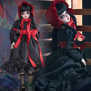 (Limited Clothes Set) Kid Dollmore Size - Waiting for Owner Clothes Set (Black) - LE10