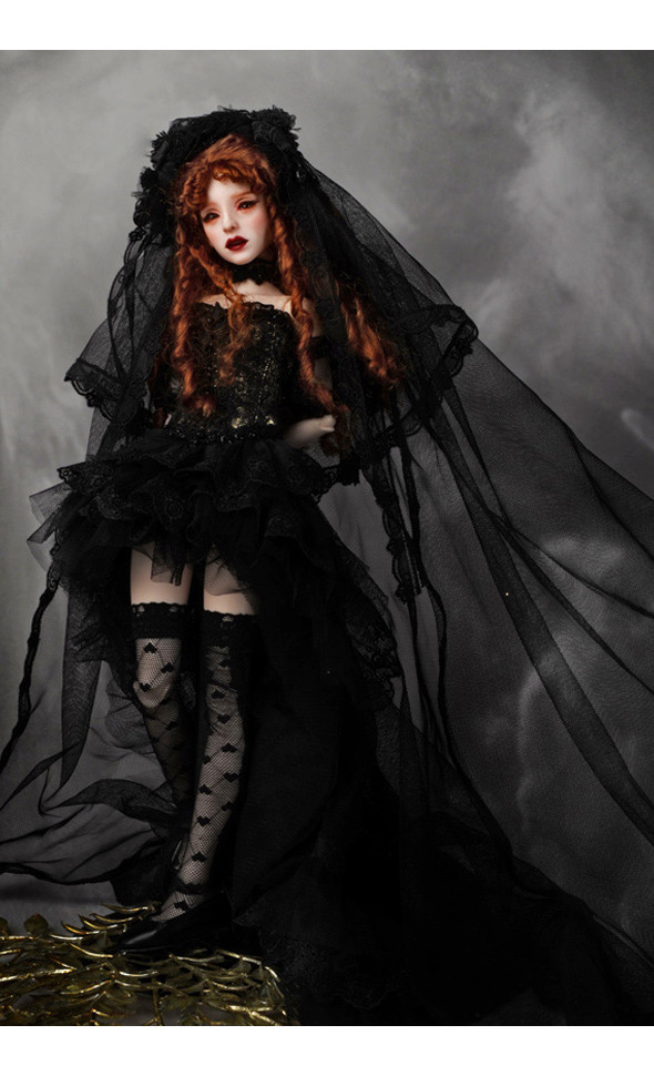 (Limited Dress Set) Grace Doll Size - Autumn Black Bride Clothes Set - LE 20