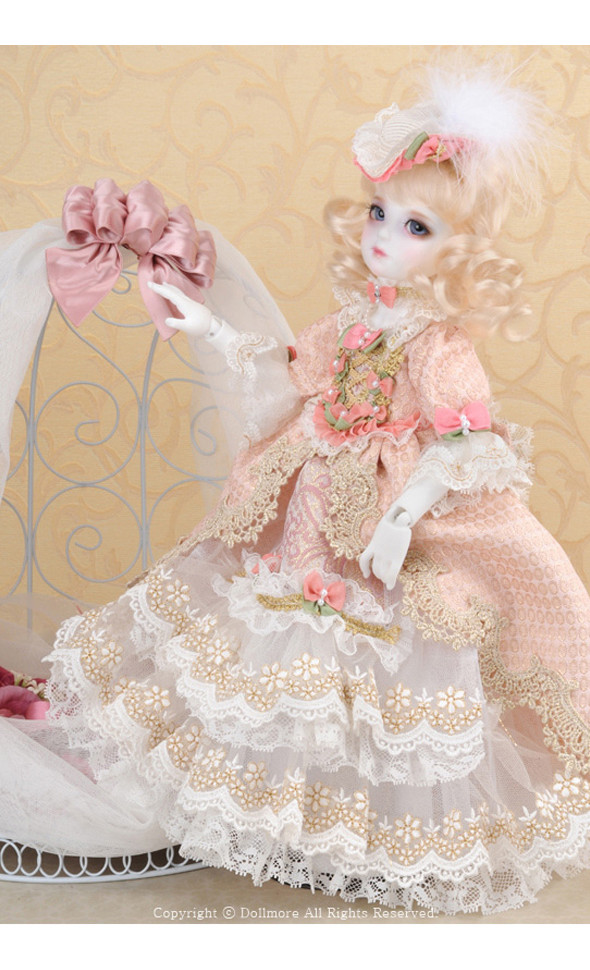 (Limited Dress Set) Narsha Girl Size - Soft Rose Clothes Set - LE30