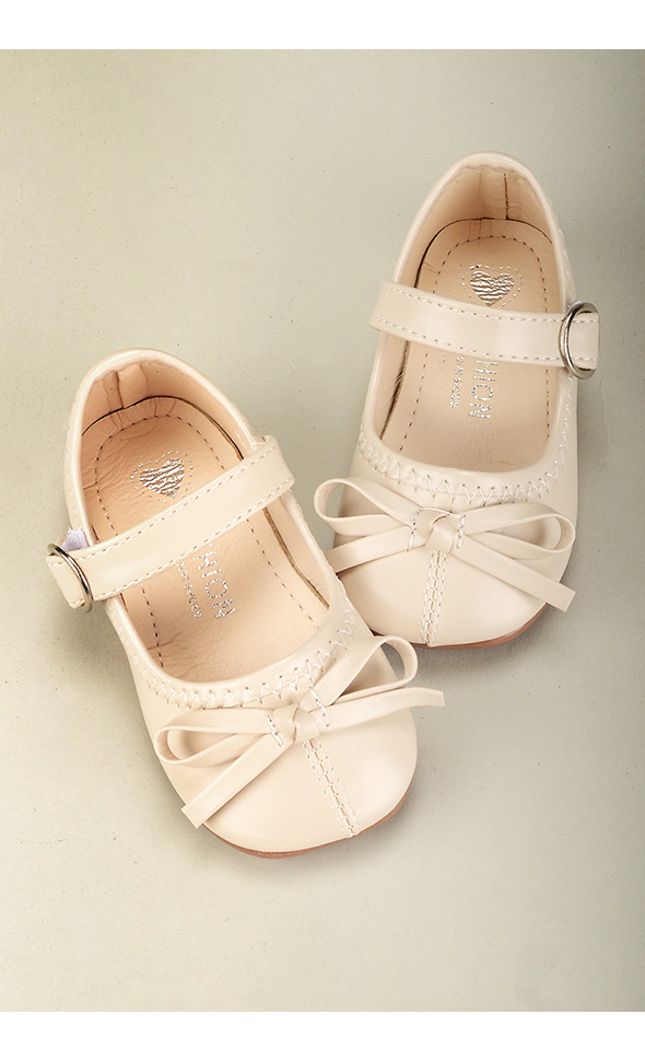 Lusion Dol Shoes - SMG Ribbon Shoes (Beige) 