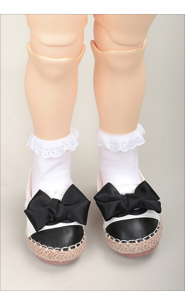 Lusion Doll Shoes - Ribbon SN Shoes (Black)