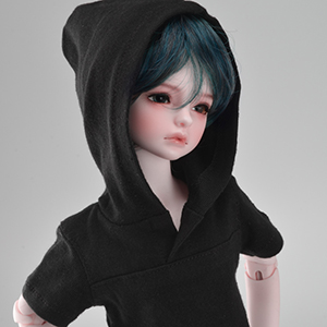 MSD - Half-sleeve Hood T-shirt (Black)