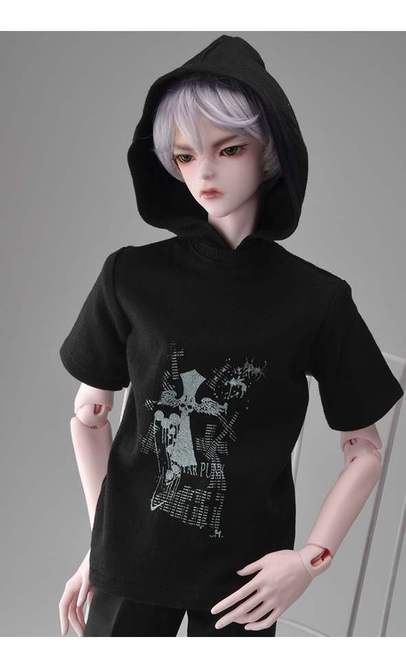 Model M Size - Hiphop Basic Hood T (Black)