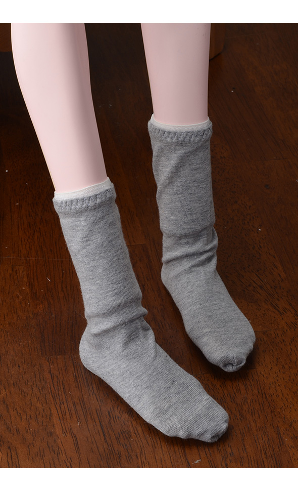 Model M Size - Plain socks (Gray)