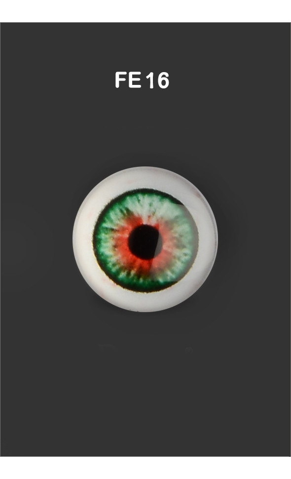 12mm - Omga Flat Round Glass Eyes (FE16)