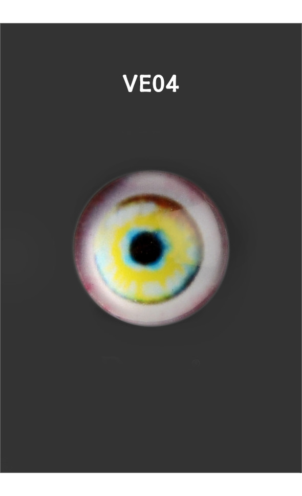12mm - Omga Flat Round Glass Eyes (VE04)