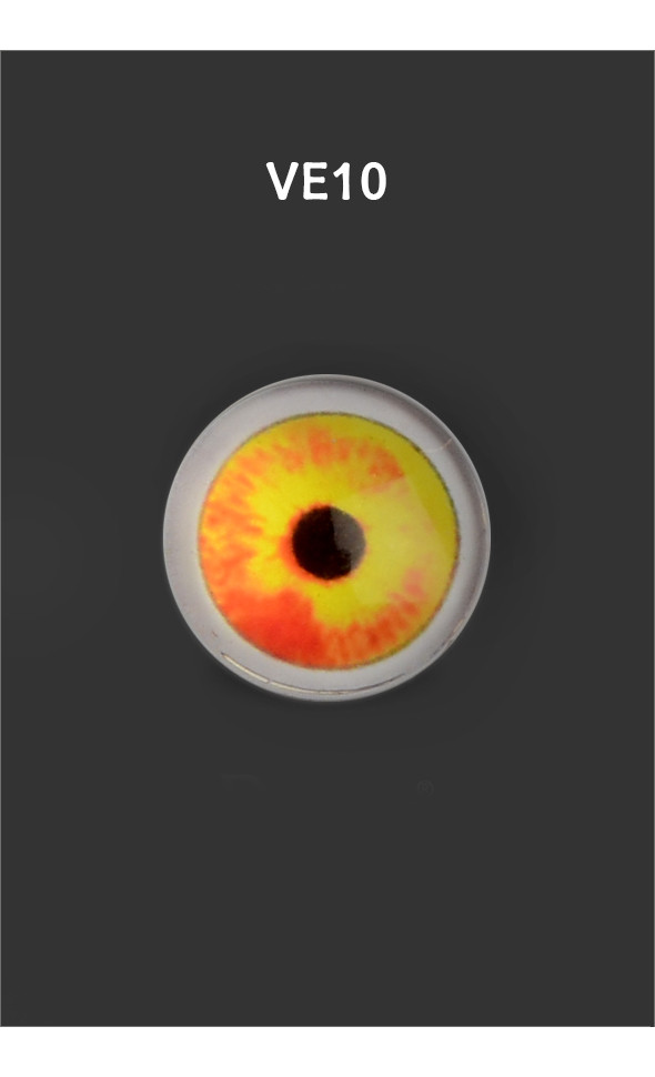 12mm - Omga Flat Round Glass Eyes (VE10)