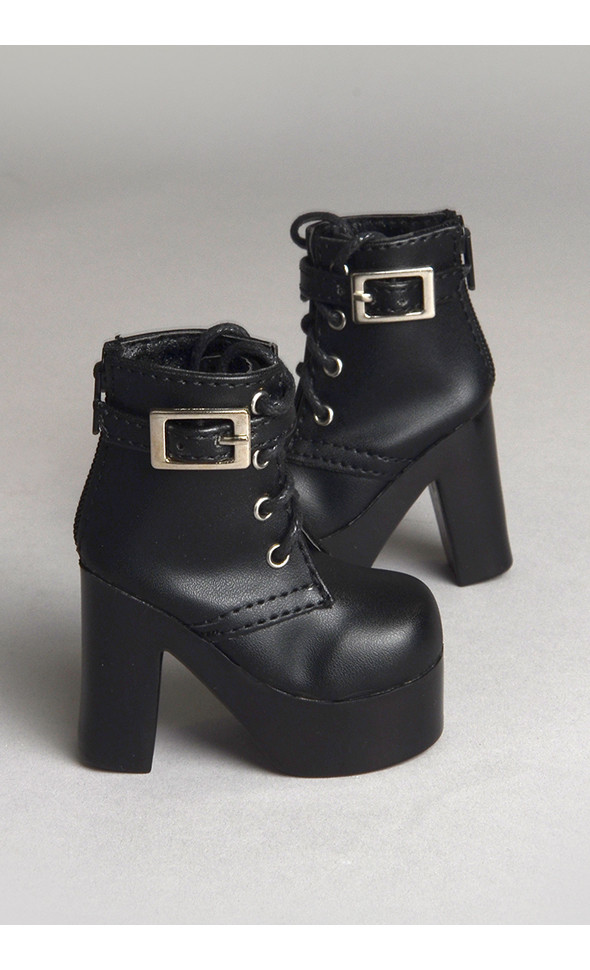 SD (high heels) Shoes - Platform WD Boots (Black)