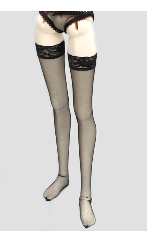  Model F Size - Long Mesh Stockings(Black)
