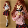 MSD - Petit School Uniform For Girl Set (Pink & Red Check)[A6-5-5]
